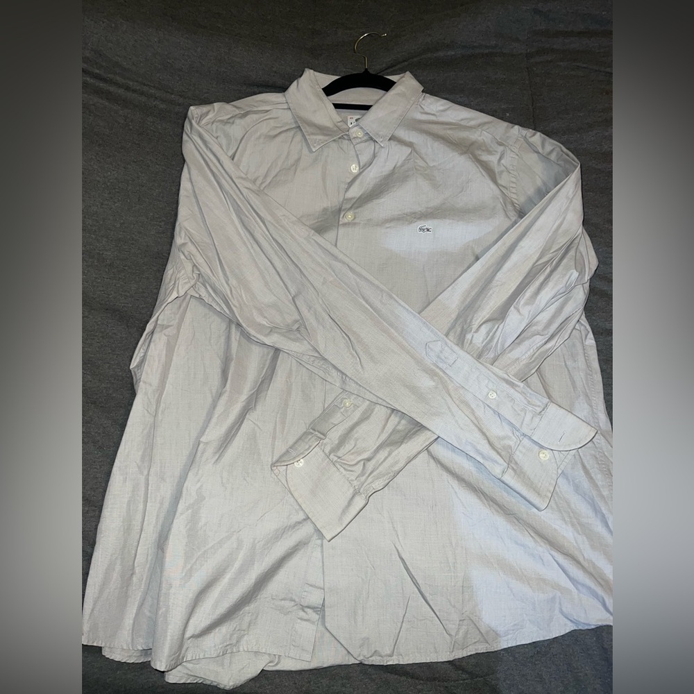 Lacoste grey XL dress shirt